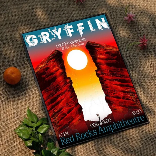 GRYFFIN RED ROCKS Tour 2023 Poster 13.97 PicClick