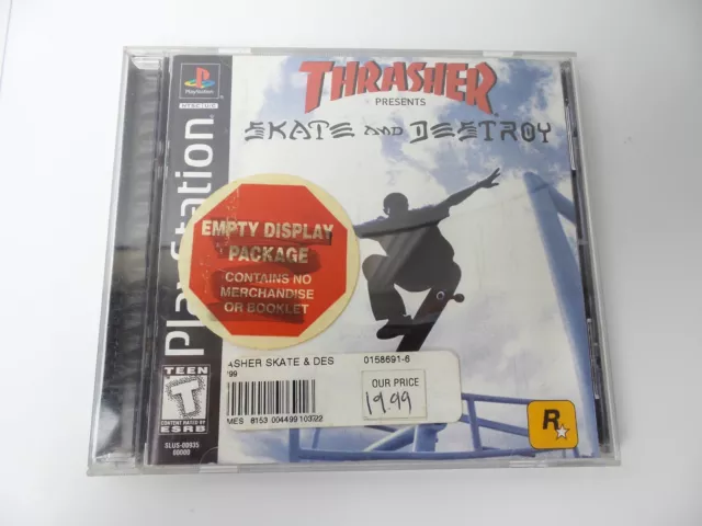 Thrasher: Skate and Destroy PS1 (Seminovo) - Play n' Play