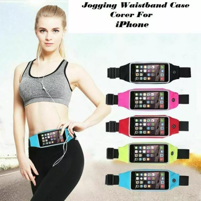 Sports Running Jogging Gym Waist Band Case Cover Holder for Apple iPhone