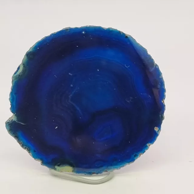 Schöne Achat Scheibe, glatt geschnitten, 45*41*4mm 10g Quarz Sammlung Mineralien