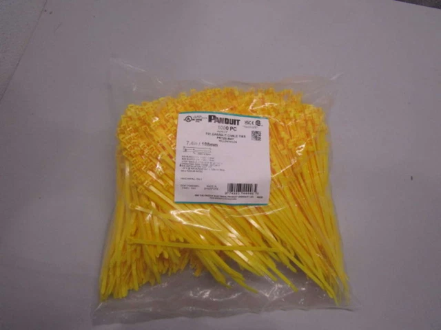 Panduit PRT2S-M4Y Releaseable 7.4 in. 188 mm Cable Tie