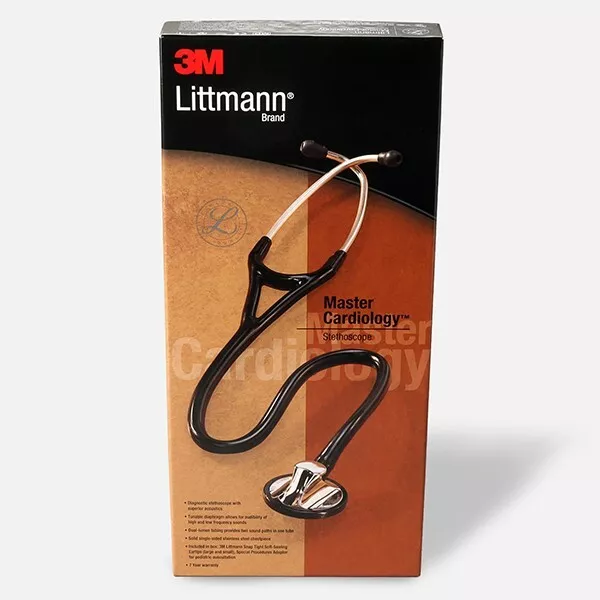 3M Littmann Master Cardiology Stethoscope 2161 Chestpiece Black Edition JAPAN