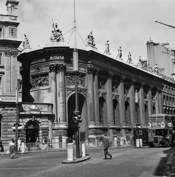 The headquarters of the National Provincial Bank London 1964 OLD PHOTO