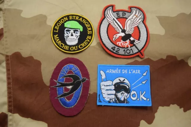 Lot 4 écussons militaire patch armée insigne Escadron de Protection Légion