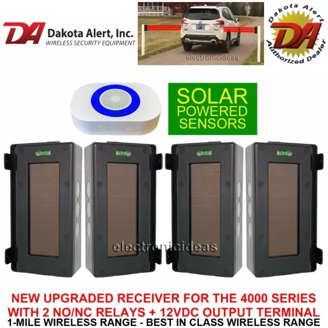 Dakota Alert Sba-4K Plus-Wireless Receiver + 2 Sets Solar Wireless Transmitters