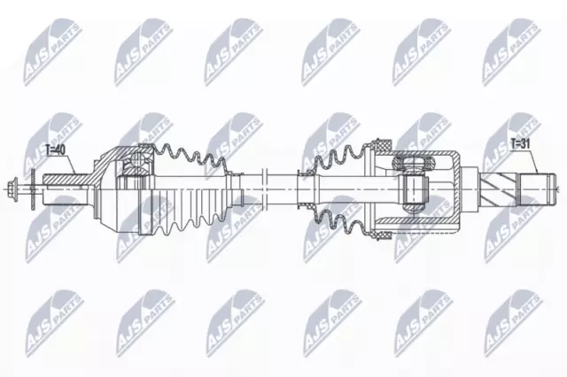 NTY NPW-VV-146 Antriebswelle für VOLVO