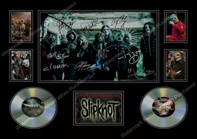 Slipknot Signed A4 Limited Edition Heavy Metal  Memorabilia A4 Photo Print