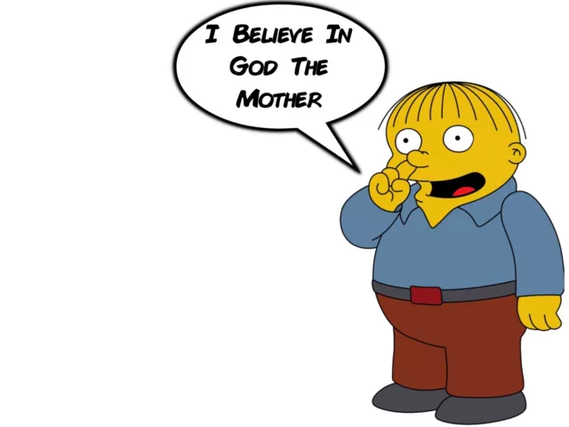 Ralph Wiggum “I Believe In God The Mother” NFT Digital Art