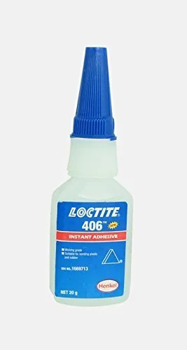 ONE DAY Loctite 406 20 GM Gel Super Bonder resistente, confezione da 2