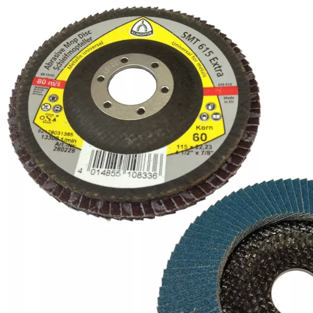 Klingspor 115mm Zirconium flap discs, professional flap disc for angle grinder