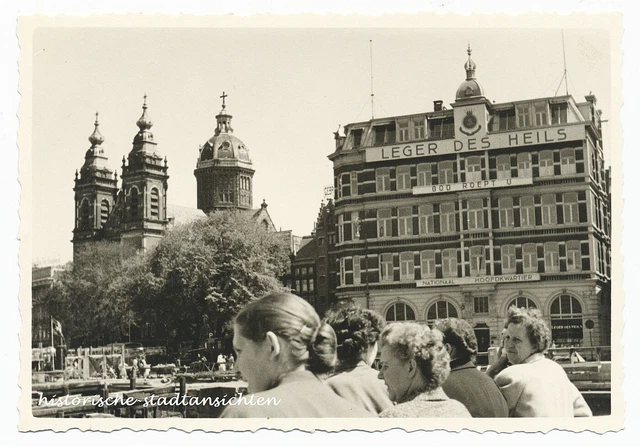 Amsterdam 1955 - Leger des Heils - Reise Laska Boote - LOT 6x Altes Foto 1950er