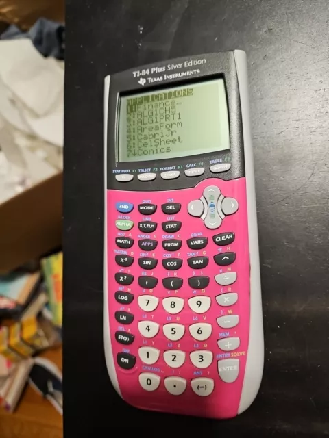 Texas Instruments TI-84 Plus Silver Edition Graphing Calculator - Pink