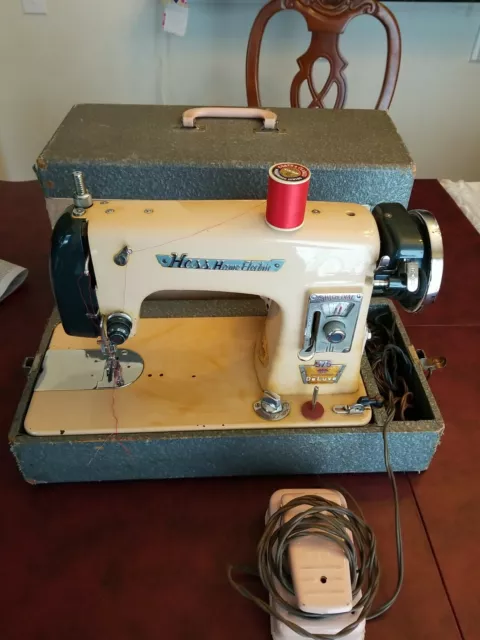 Hess Home Electric Sewing Machine. Model 575 Precision Deluxe.  Pink
