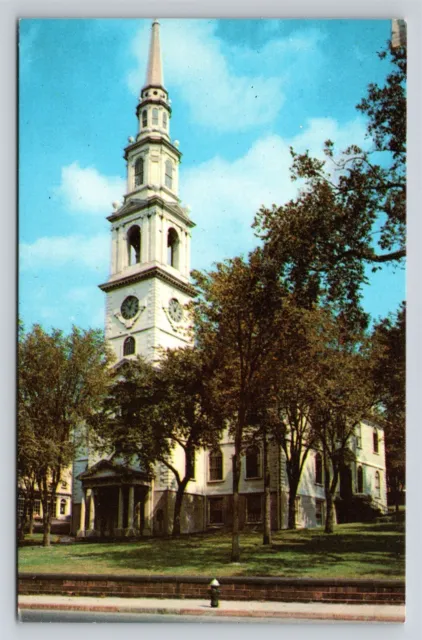 Providence RI Rhode Island First Baptist Church Vintage Postcard