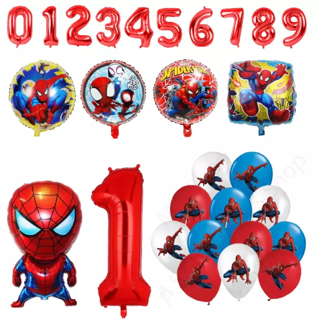 DECORAZIONE FESTA DI compleanno bambini Spiderman set età