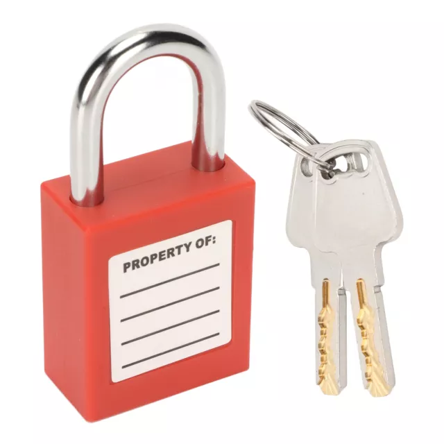 25mm Lockout Tagout Lock With 2 Keys Nylon Brass Insulation Safety Padlock F ZZ1