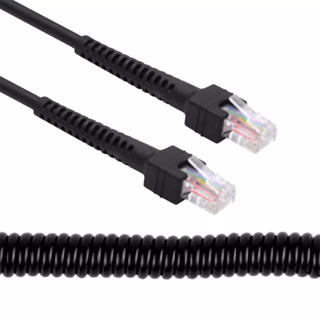 Lan Ethernet Network Patch Cord 100cm RJ45 Cat6 8P8C UTP Stretch Coiled Cable