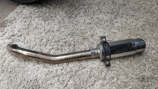 2006 Triumph Sprint 1050 Short / Stubby Delkevic Exhaust Silencer + Baffle -USED
