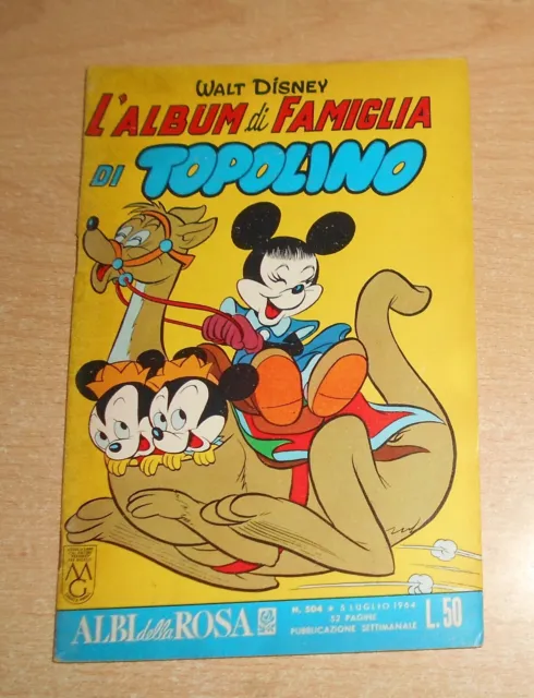 Ed.mondadori Serie  Albi Della Rosa N°  504  1964  Originale !!!!!  Topolino