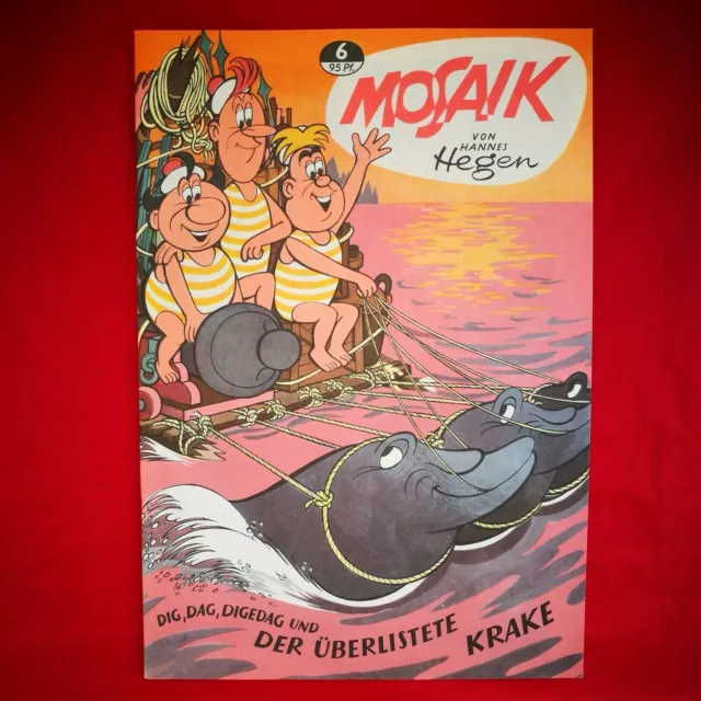 MOSAIK Digedags Nr.6 " Der überlistete Krake" 1957 Reprintheft KIOSK TOP NEU Z0!