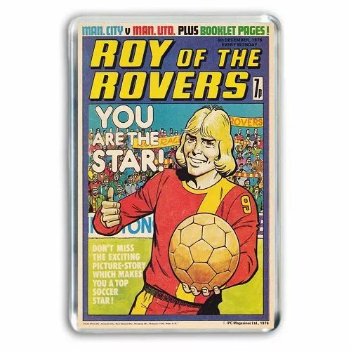 Retro Football Comic - Roy Of The Rovers - Jumbo Fridge / Locker Magnet