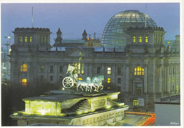 AK Postkarte ungelaufen Berlin die Quadriga auf dem Brandenburger Tor (G1761)