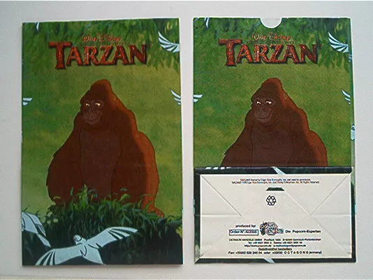 1x Tarzan Popcorn Tüte 1999 ERB & Disney