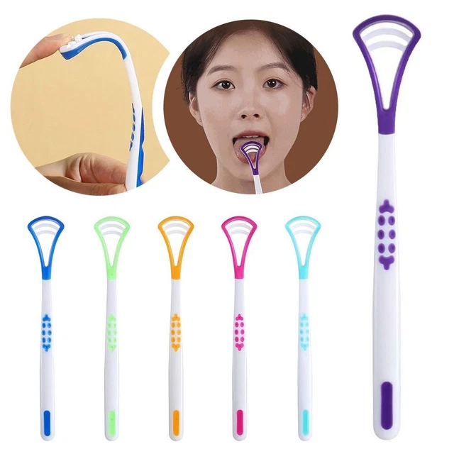 Limpiador de respiración cepillo cura bacterias raspador de lengua hilo dental tounga