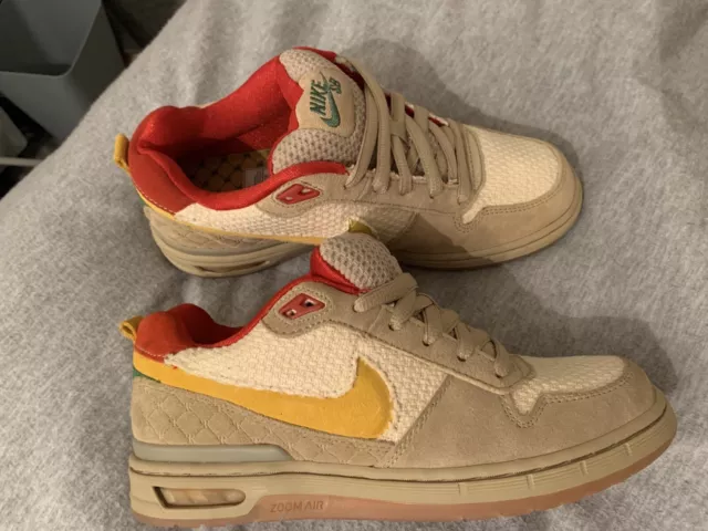 NIKE SB PAUL Rodriguez Prod Zoom Air Low Hemp Size UK 6.5 210.00