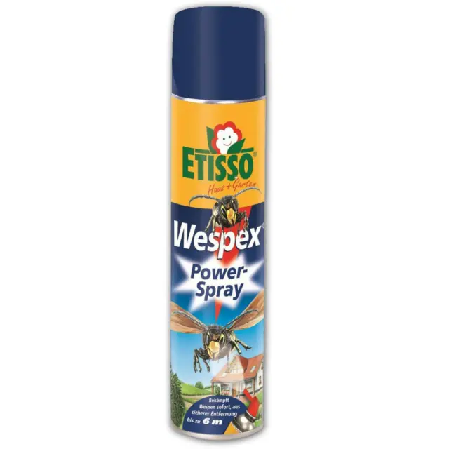 Etisso Wespex Power-Spray bis zu 6 Meter, Wespen Spray sicher und sofort, 600ml