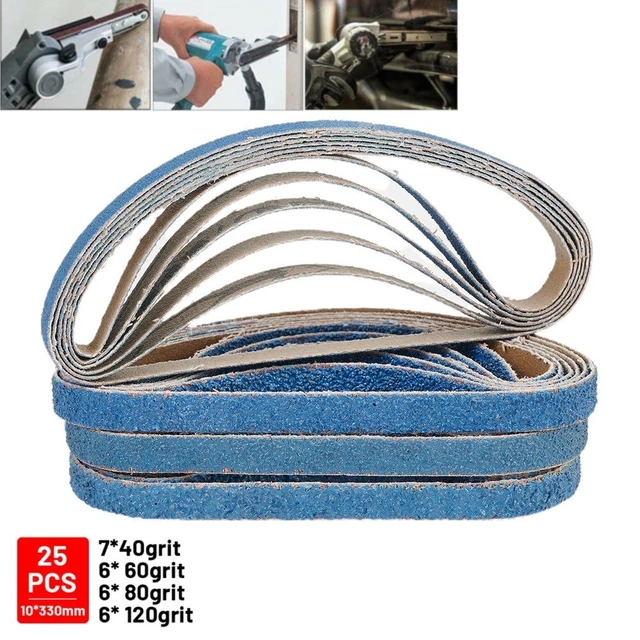 Smerigliatrice zirconio di alta qualità nastri abrasivi confezione da 25 330*10 mm 10 mm aria