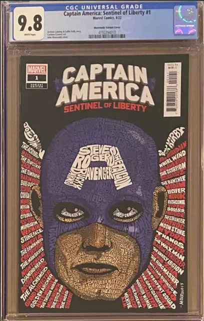 Captain America: Sentinel of Liberty #1 Mavroudis Variant CGC 9.8