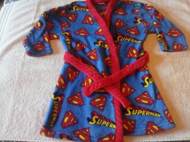 superman dressing gown age 4/5 years old used