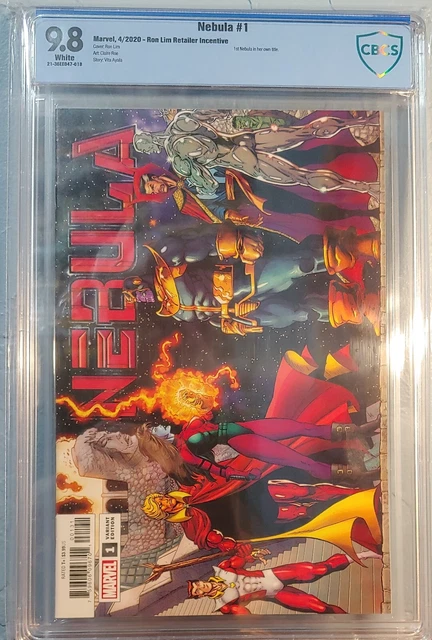 NEBULA #1 Ron Lim 1:100 RARE Variant Marvel CBCS 9.8 White Pages NM/MT
