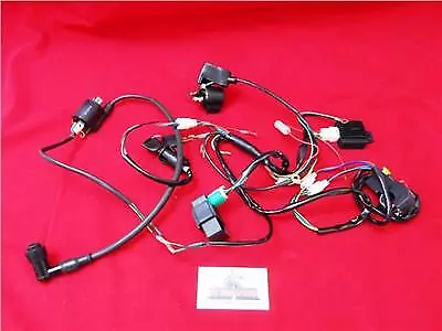 Pit Bike Complete Wiring Harness Loom For Electric Start Engines Quad Atv Loom