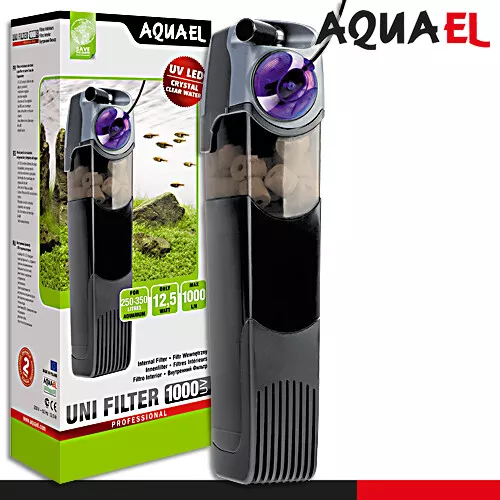 Aquael Unifilter 1000 UV Puissance Filtre Intérieur Traitement De L'Eau Propre