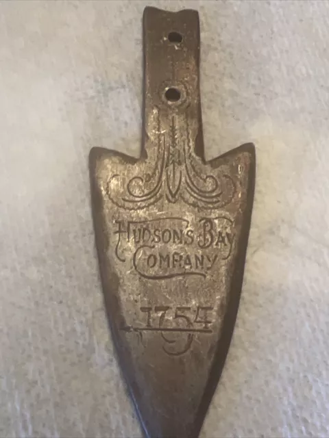 Commemorative Native Am Indian Arrowhead; Hudson Bay Company 1754.