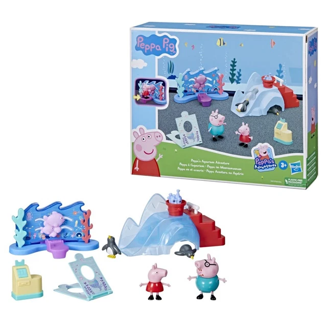 PEPPA PIG - PEPPA'S AVENTURES - PEPPA ET SA FAMILLE, assortiment de packs de 4 figurines - Jeux - Jouets