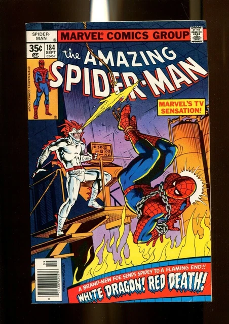 Amazing Spider-Man #184 (Marvel 1978) 1st App of White Dragon (NM-)