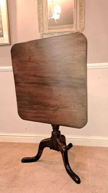 A beautifully finished characterful Georgian Oak & Elm Flip top occasional table