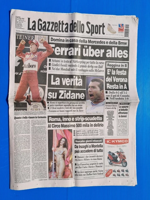24 GIUGNO 2001 - La festa per il terzo scudetto al Circo Massimo - Gli