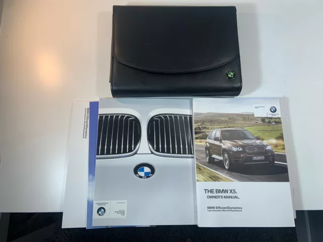 2013 OEM BMW X5 X5 M X6 X6m Owners Manual Book SET With Leather Case