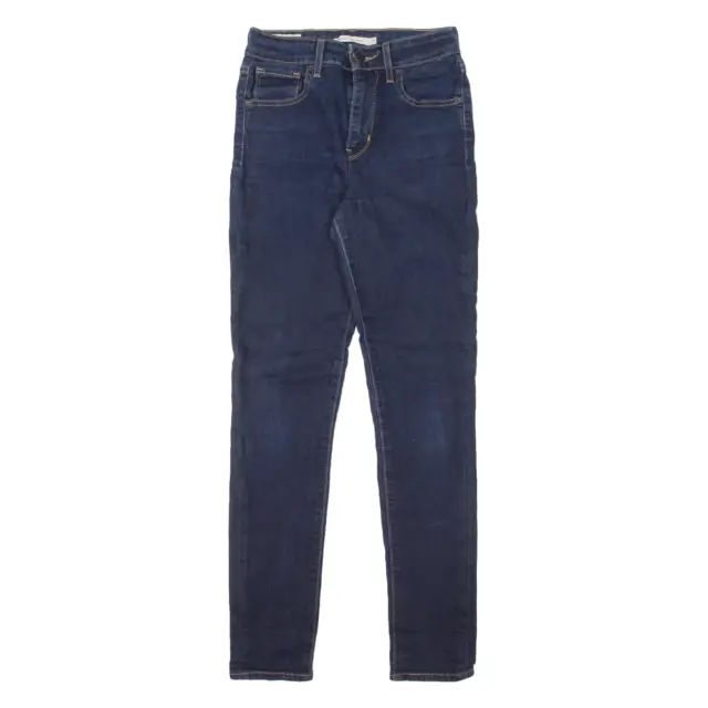 LEVI'S 721 High Rise BIG E Womens Jeans Blue Slim Skinny W25 L28