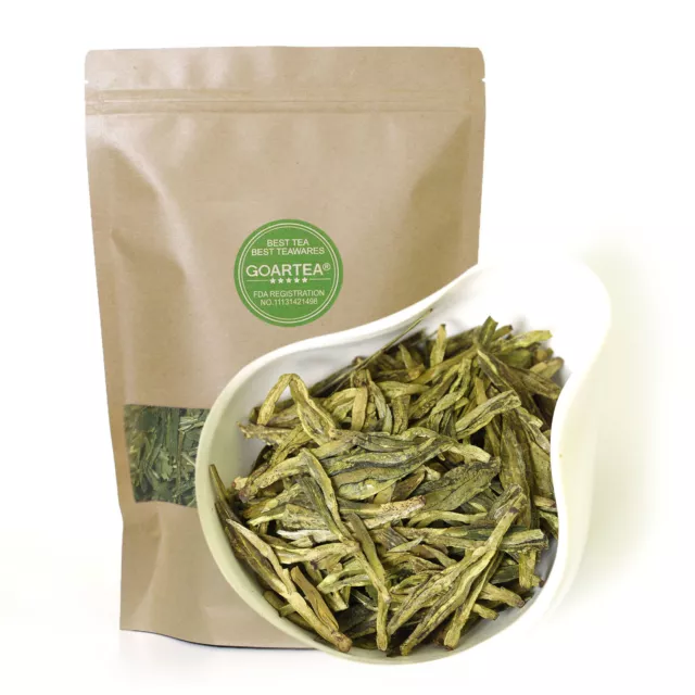 GOARTEA Premium Xihu Longjing Dragon Well Long Jing Thé Vert Spring Green Tea