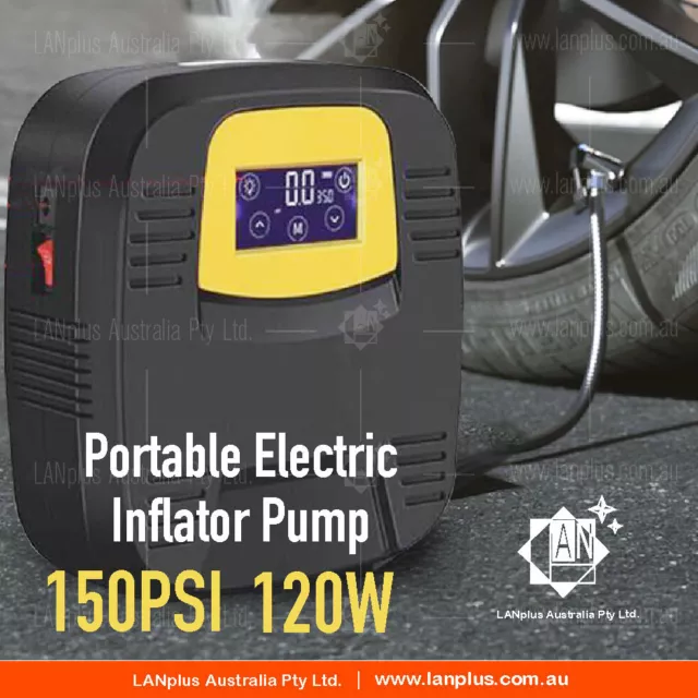 Portable 12V Car Air Compressor Digital Tyre Inflator Pump For 4WD Truck Bike AU