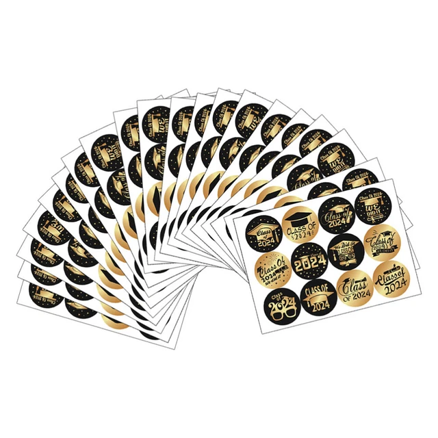 20 SHEETS PVC Saison De Remise Des Diplômes Stickers Casquette Chapeau ...