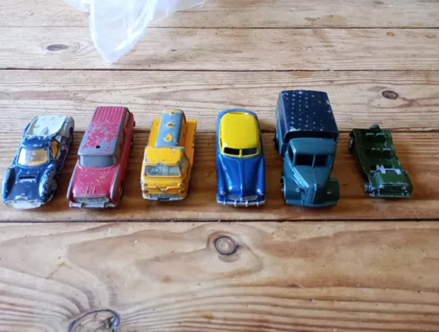 Dinky Toys Joblot Bedford Covered Truck,  Hudson Sedan, Atlas Copco + 3 Others