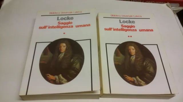 Saggio sull'intelligenza umana, voll.2 J. Locke, BUL Laterza 1994, 23mr23 Saggio sull'intelligenza umana, voll.2 J. Locke, BUL Laterza 1994, 23mr23