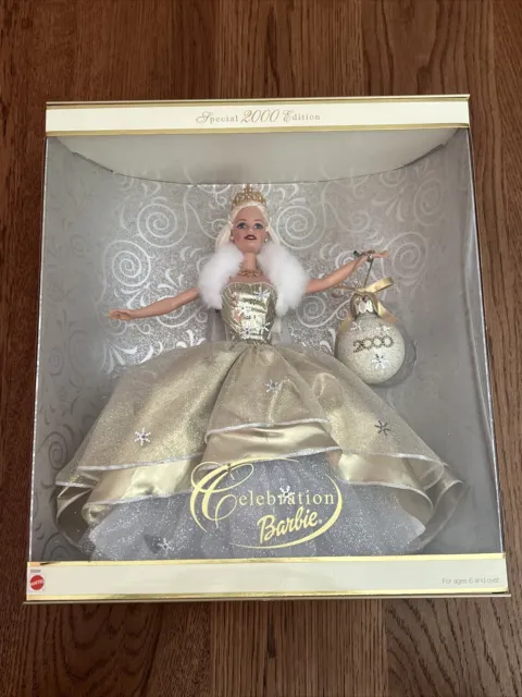 Rare Celebration 2000 Barbie Doll Special Edition 28269 Mattel Mint Condition