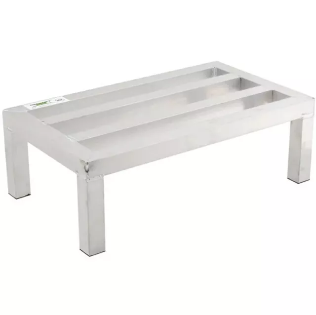 24" x 14" x 8" Commercial Kitchen Aluminum Vented Dunnage Rack 1300 lb. Capacity